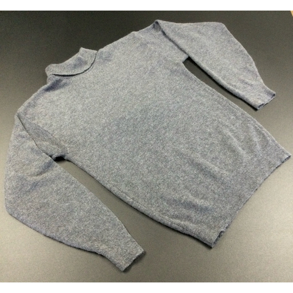 Men's Manhattan Sport Sweater turtleneck , L, Grey - Picture 3 of 10